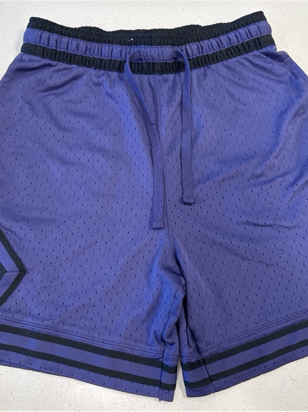 Jordan Men's Athletic Mesh Shorts in Purple and Black